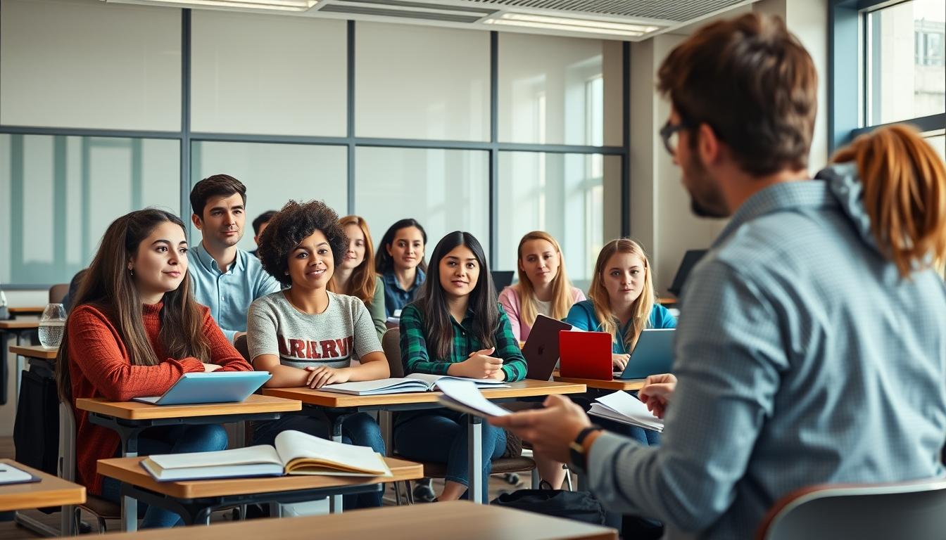 Student developing practical and academic skills